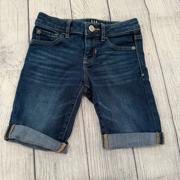 GAP Blue Jeans regular stretch Bermuda shorts /size 6 - Picture 2 of 9